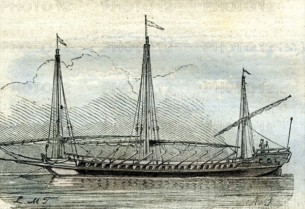 Barque longue, 17th century, UK