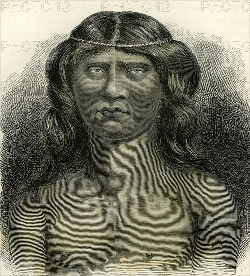 Pano Indian, 1869, Peru