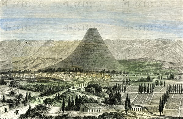 Arequipa, Town and Valley, 1869, Peru