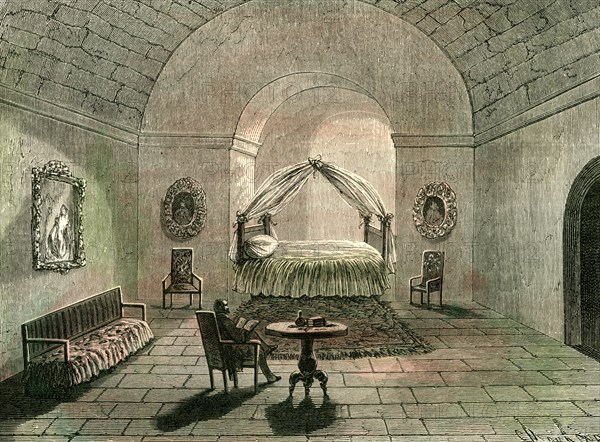 Arequipa, sleeping room, 1869, Peru