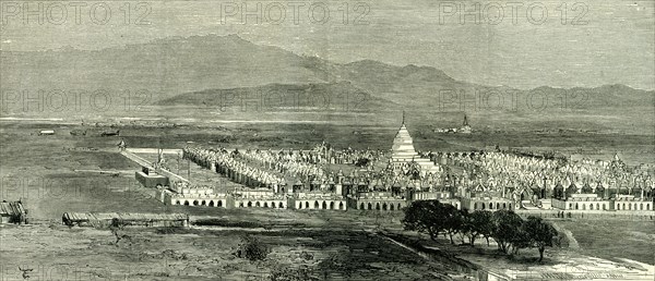 Mandalay, The King's Pagoda, Myanmar, 1885, the expedition against the king Theebaw of Burma
