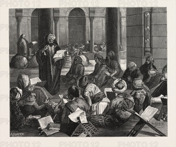 LECTURE. Egypt, engraving 1879