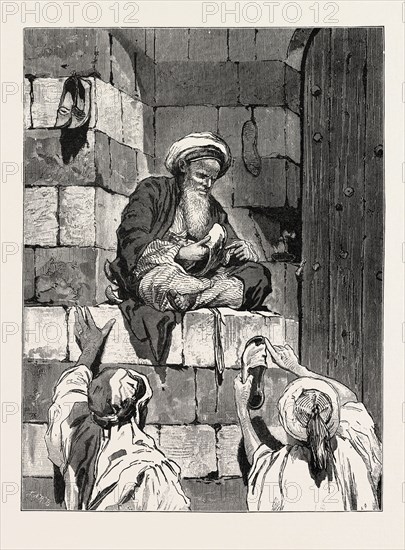 COBBLER. Egypt, engraving 1879