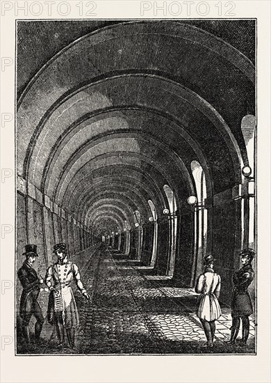 THE THAMES TUNNEL: THE WESTERN ARCHWAY, UK, britain, british, europe, united kingdom, great britain, european