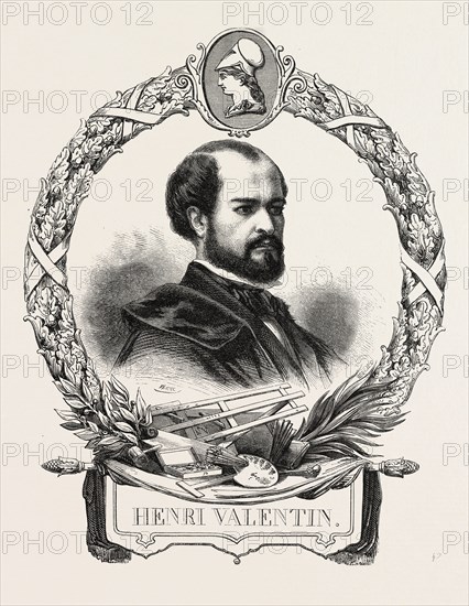 HENRI VALENTIN 10 January 1820 in Allarmont (Vosges) and died the 11 August 1855 in Strasbourg (Bas-Rhin), French engraver. engraving 1855