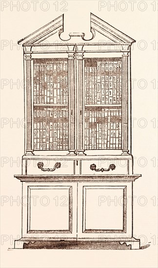 BOOKCASE G.F. HANDEL. Georg Friedrich Handel, 1685 1759 was a German-born British Baroque composer, famous for his operas, oratorios, anthems and organ concertos.