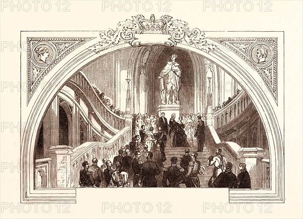 RECEPTION OF LOUIS PHILIPPE AT WINDSOR CASTLE, OCTOBER 1844. UK, britain, british, europe, united kingdom, great britain, european. Louis Philippe I (6 October 1773  26 August 1850) was King of the French from 1830 to 1848 in what was known as the July Monarchy.