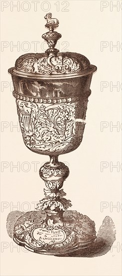 CLOTHWORKERS' COMPANY'S CUP, PEPYS'. The Worshipful Company of Clothworkers was incorporated by Royal Charter in 1528, london, UK, britain, british, europe, united kingdom, great britain, european