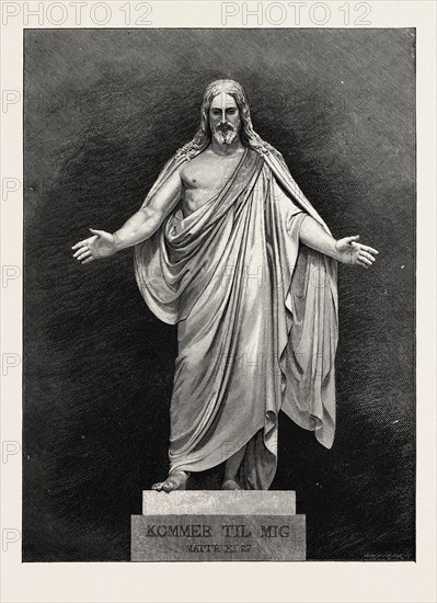 THORWALDSEN'S STATUE OF THE SAVIOUR. Karl Albert Bertel Thorvaldsen  1770 â€ì  1844 was a Danish sculptor of international fame, who spent most of his life in Italy (from 1789â€ì1838).
