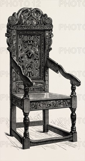 A Scrowled Chair, UK, britain, british, europe, united kingdom, great britain, european