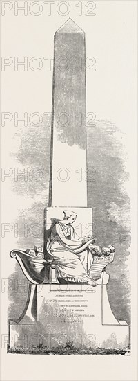 MONUMENT TO BE ERECTED TO THE MEMORY OF THE LATE MR. G.R. PORTER, IN RUSTHALL CHURCHYARD, KENT, UK, 1853