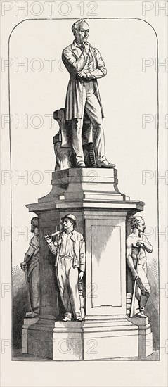 STATUE OF MR. JOHN COCKERILL AT SERAING, BELGIUM, 1871