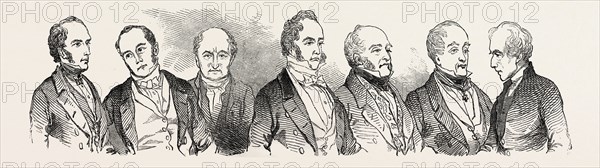 MEETING OF THE BRITISH ASSOCIATION AT SOUTHAMPTON, PHYSIOLOGY SECTION AND VISITORS: DR. W. CARPENTER. PROFESSOR OWEN. DR. FOWLER. VISCOUNT PALMERSTON. JOHN TAYLOR, F.R.S. SIR HERCULES PAKENHAM. THE BISHOP OF NORWICH. UK, 1846