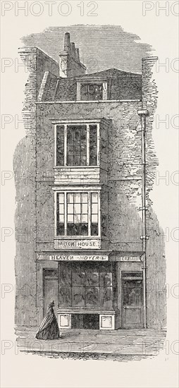 MILTON'S HOUSE IN BARBICAN, UK, 1864