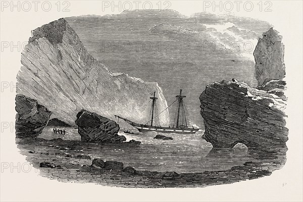 WRECK OF THE BRIG "RETRIEVER," IN THE BOCCASES, TRINIDAD. 1850