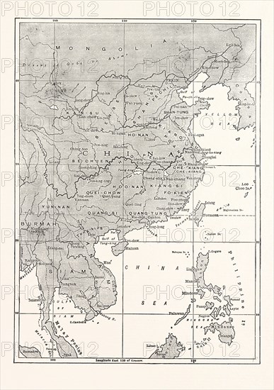 MAP OF CHINA AND SOME OF THE ADJOINING COUNTRIES