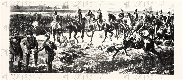 Franco-Prussian War: BATTLE OF THE FIFTH ARMY CORPS NEAR  Wissembourg ON THE 4TH AUGUST 1870th. GENERAL VON KIRCHBACH commands the storming of the Gaisberg. France