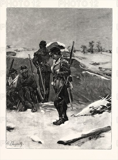 Franco-Prussian War: in snow on the ramparts