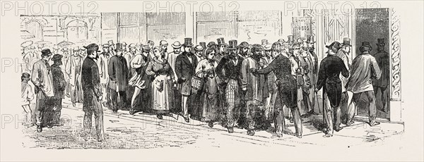 Franco-Prussian War: Reported from Paris Germans are waiting for their passports in order to leave, France