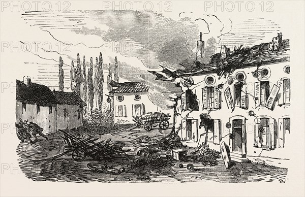 Franco-Prussian War: Imperial Quarter in Gravelotte, 5 minutes after the departure of Emperor Napoleon III, France