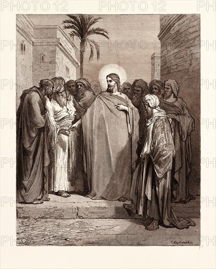 CHRIST AND THE TRIBUTE MONEY, BY GUSTAVE DORE