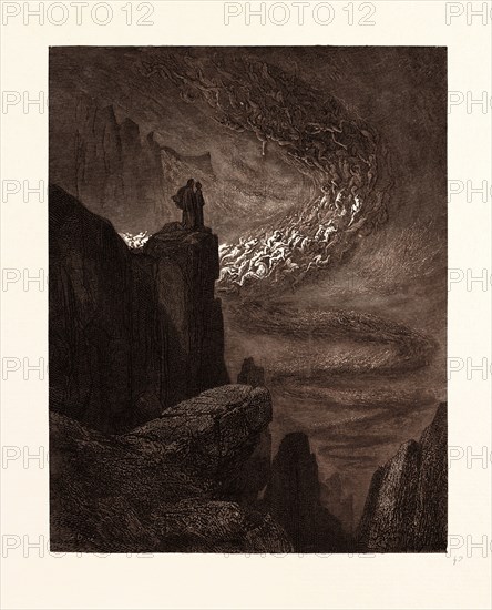 THE TEMPEST OF HELL, BY GUSTAVE DORE