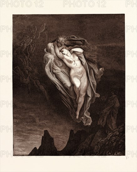 THE TORTURED LOVERS, BY GUSTAVE DORE