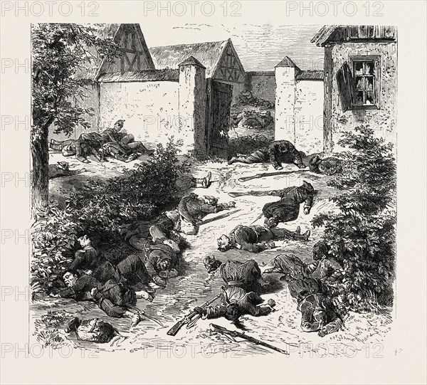 FRANCO-PRUSSIAN WAR: ENTRY OF THE CASTLE OF SCHAFFENBOURG, ON THE GEISBERG AFTER THE BATTLE OF 4 August 1870