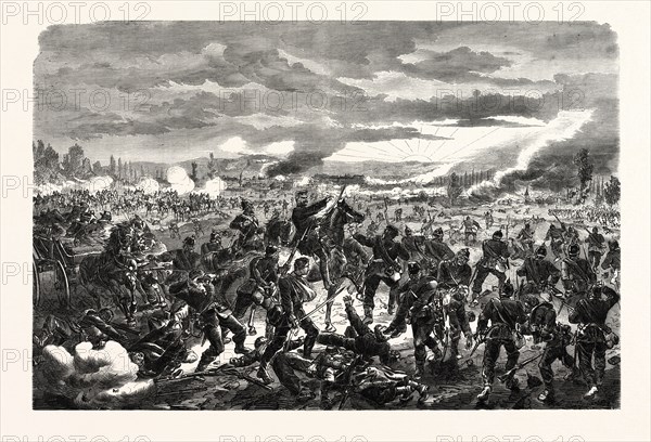 FRANCO-PRUSSIAN WAR: FIRST PRUSSIAN DIVISION AT THE BATTLE OF PANGE  (COURCELLES) 14 AUGUST 1870