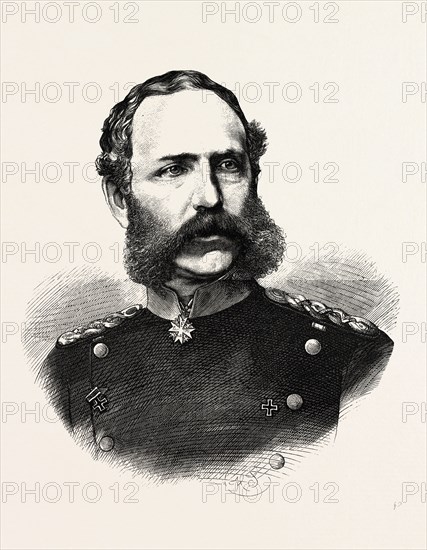 FRANCO-PRUSSIAN WAR: ALBERT, PRINCE OF ROYAL SAXONY, Commander of the 4th German Army (Army of the Meuse), ENGRAVING 1870
