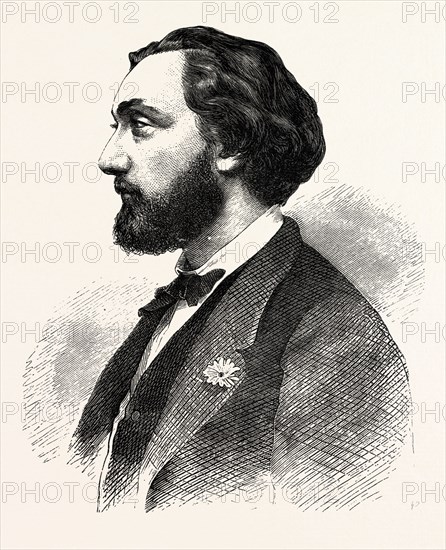 FRANCO-PRUSSIAN WAR: Leon Gambetta, 1838 - 1882, MINISTER OF THE INTERIOR AND WAR