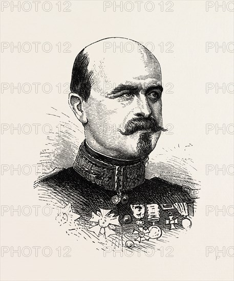 FRANCO-PRUSSIAN WAR: Louis Jules Trochu, 12 March 1815   7 October 1896, was a French military leader and politician. He served as President of the Government of National Defense from 4 September 1870 until his resignation on 22 January 1871