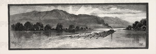 The Upper Ottawa River, CANADA, NINETEENTH CENTURY ENGRAVING