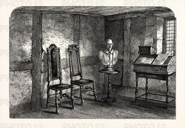 The Room where Shakespeare was born, Stratford upon Avon, Stratford-upon-Avon, UK, britain, british, europe, united kingdom, great britain, european