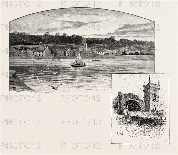 CULROSS, FROM THE PIER (LEFT), CULROSS ABBEY (RIGHT), UK. The town of Culross , Gaelic: Cuileann Ros, is a former royal burgh in Fife, Scotland. Culross Abbey is a former Cistercian abbey in Culross, Scotland, headed by the Abbot or Commendator of Culross. It is still used as the local parish church by the Church of Scotland. UK