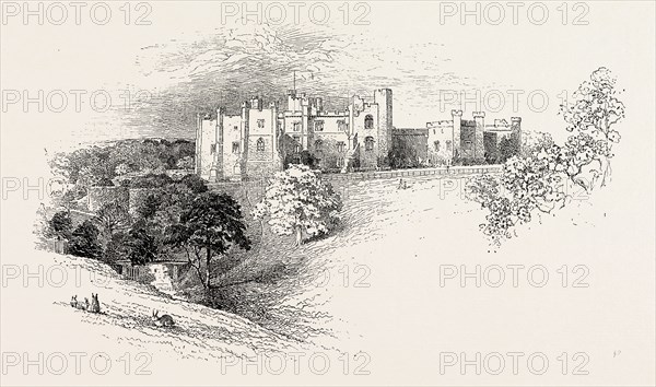 BRANCEPETH CASTLE, is a castle in the village of Brancepeth in County Durham, England, some 5 miles south-west of the city of Durham. The present building is largely a 19th-century restoration carried out in the 1820s by John Matthew Russell and improved in the mid-19th century by architect Anthony Salvin for William Russell. UK