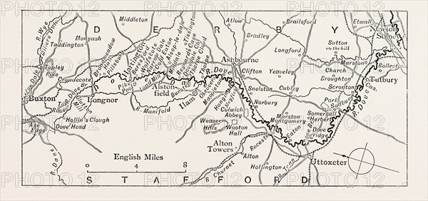 MAP OF THE DOVE, UK