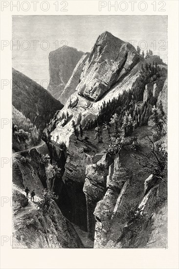THE PEUTELSTEINER CHASM, NEAR AMPEZZO, IN THE TYROL
