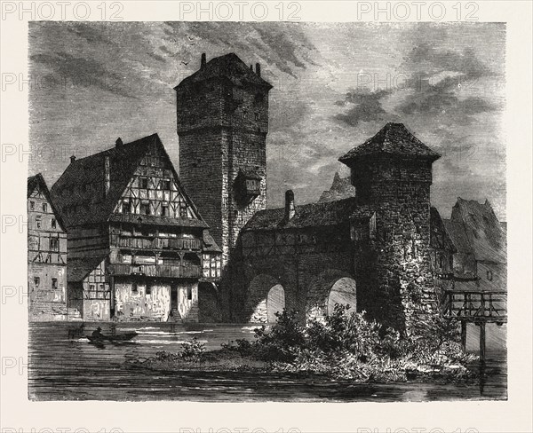 NUREMBERG: OLD PRISON ON THE PEGNITZ, GERMANY. A city in the German state of Bavaria