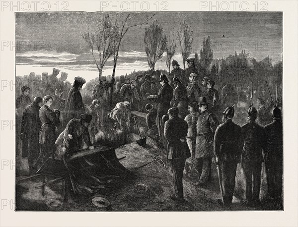 FRANCO-PRUSSIAN WAR: BEFORE PARIS: AN OFFICER'S FUNERAL FOR GOD, KING, AND FATHERLAND, 1870