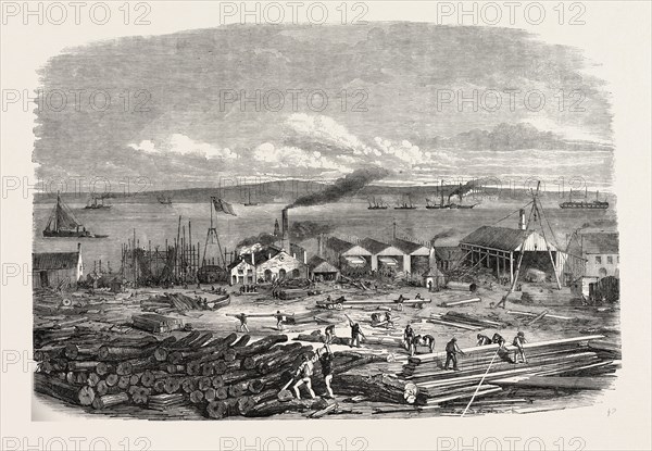 MR. LAIRD'S SHIP-BUILDING YARD, LIVERPOOL, UK, 1856