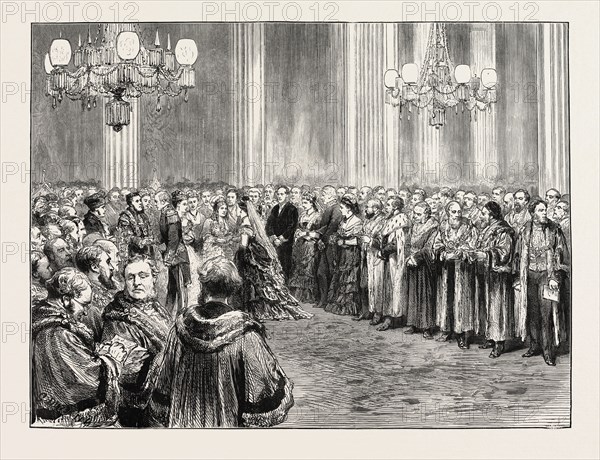 THE LORD MAYOR'S BANQUET AT THE MANSION HOUSE TO THE MAYORS OF PROVINCIAL BOROUGHS, LONDON, UK, 1873