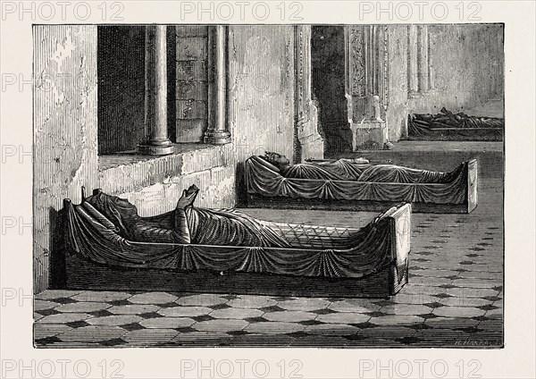 THE ROYAL TOMBS, FONTEVRAULT, FRANCE, 1871