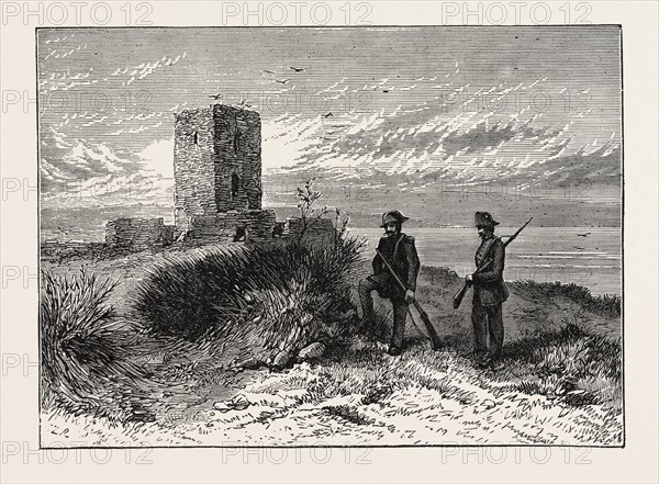 MOORISH TOWER AT GIBRALTAR: STATION OF THE ECLIPSE EXPEDITION, 1871