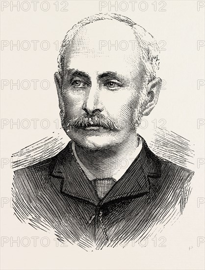 SIR EDWARD BRADFORD, THE NEW COMMISIONER OF POLICE, engraving 1890, UK, U.K., Britain, British, Europe, United Kingdom, Great Britain, European, engraved image, history, arkheia, illustrative technique, engravement, engraving, victorian, Arts, Culture, 19th Century Style, Retro Styled, Vintage, retro, nineteenth century engraving, historic art, PORTRAIT, FACE