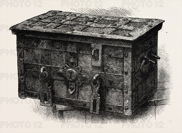 WASHINGTON'S TREASURE-CHEST, UNITED STATES OF AMERICA, US, USA, 1870s engraving