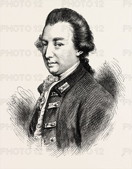 LORD CORNWALLIS was a British Army officer and colonial administrator, and one of the leading British generals in the American War of Independence, US, USA, 1870s engraving