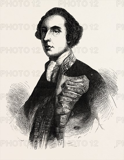 ADMIRAL RODNEY, he was a British naval officer. He is best known for his commands in the American War of Independence, US, USA, 1870s engraving
