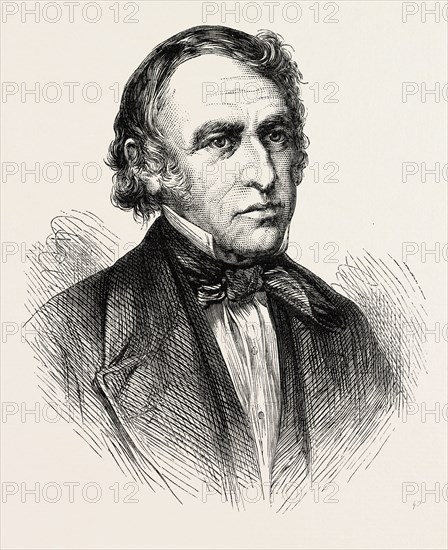 PRESIDENT ZACHARY TAYLOR, 1784-1850, He was the 12th President of the United States, and an American military leader, US, USA, 1870s engraving