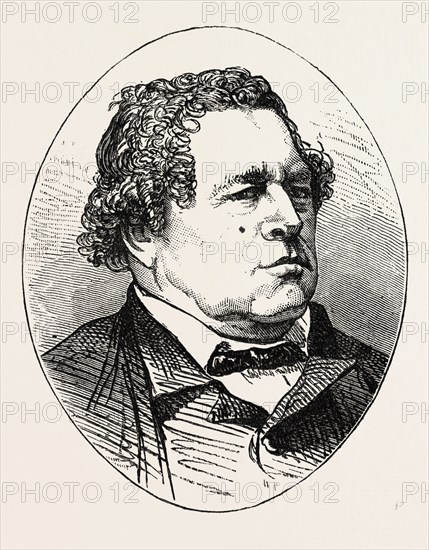 GEORGE SMITH, COUSIN OF THE PROPHET, US, USA, 1870s engraving